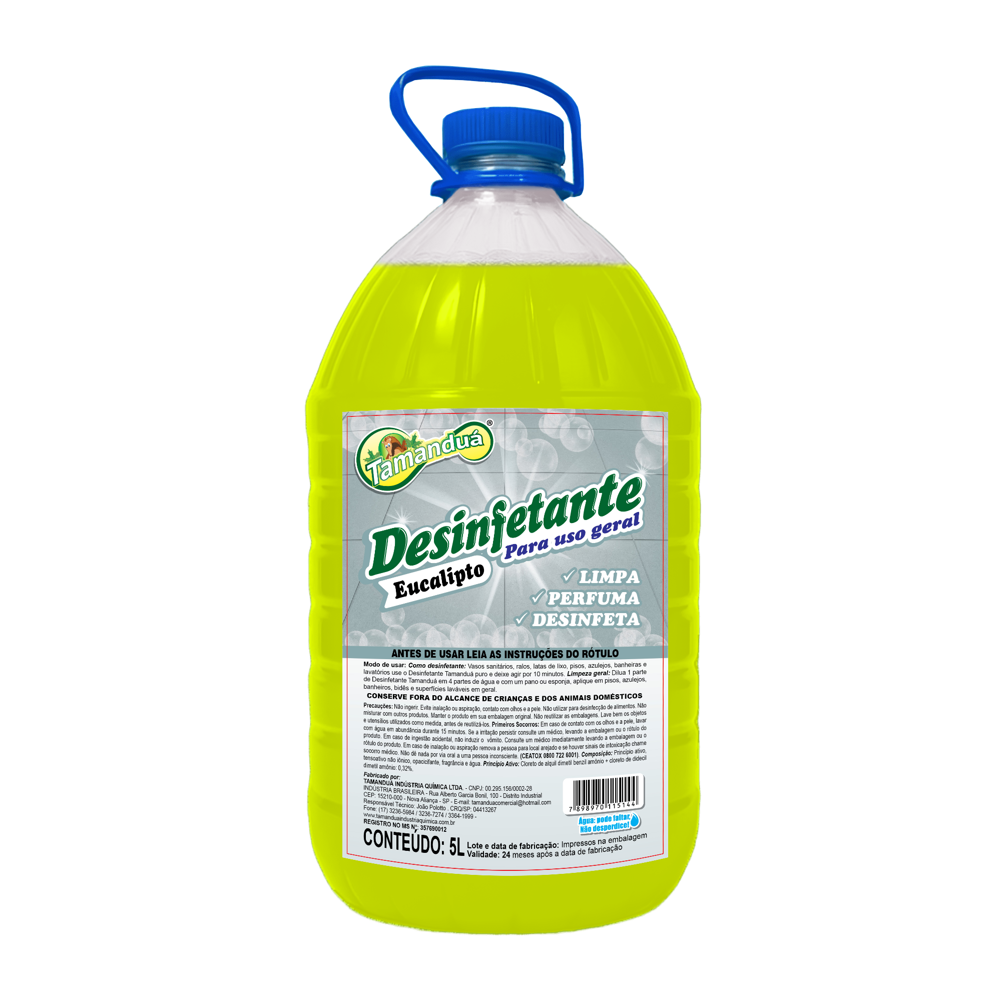 Desinfetante Tamanduá Eucalipto 5L