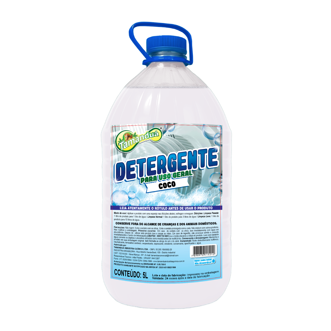 Detergente Tamanduá Glicerina Côco 5L