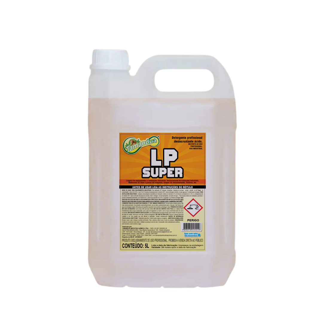 LP Super Tamanduá Desincrustante Ácido Profissional 5L