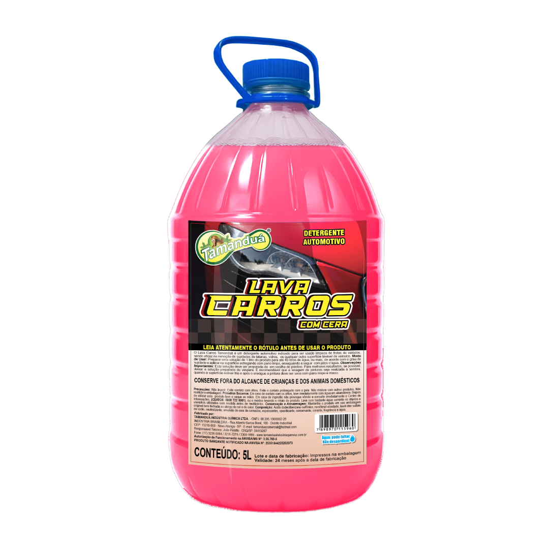Lava Carros Shampoo Automotivo Tamanduá 5L