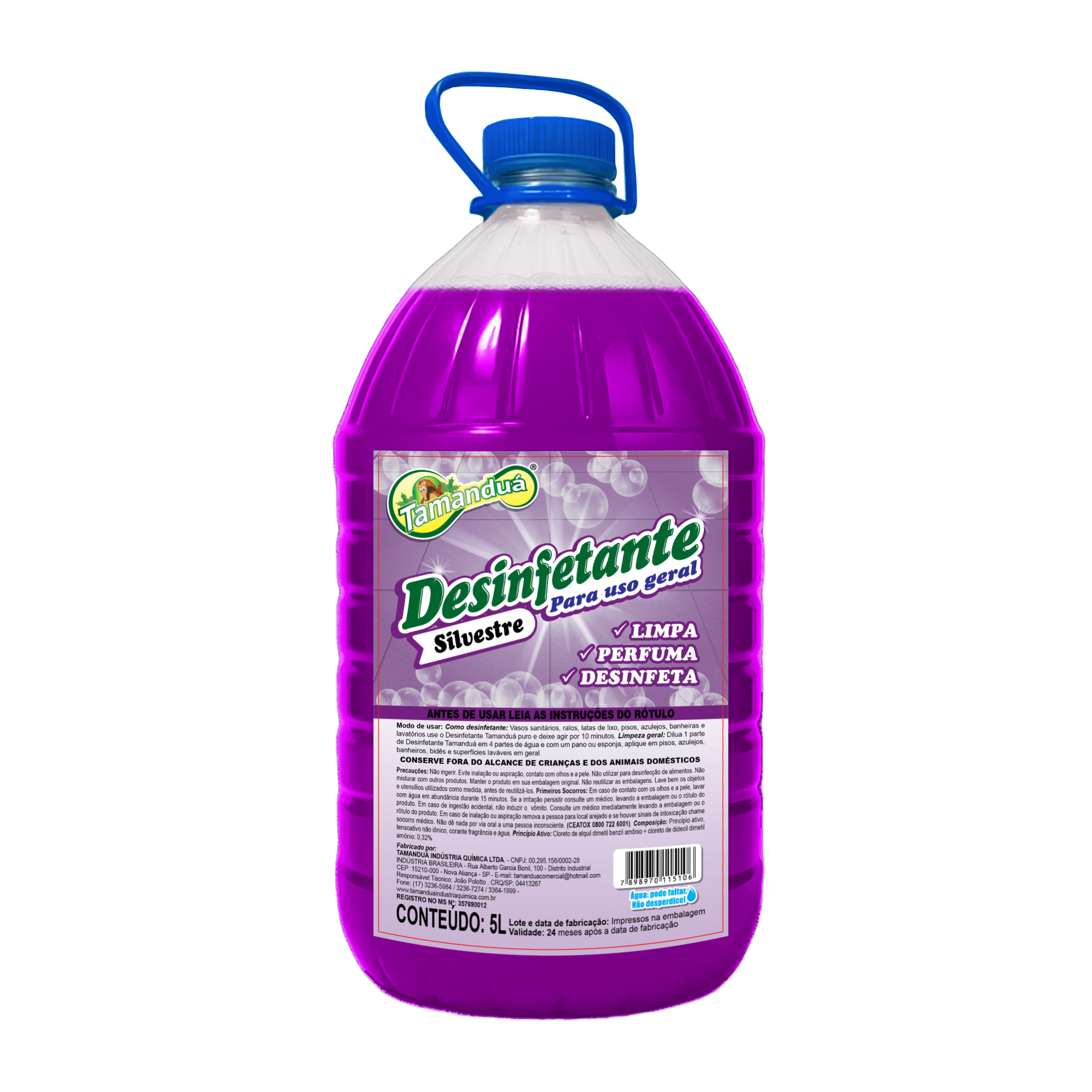 Desinfetante para Uso Geral Tamanduá Silvestre 5L