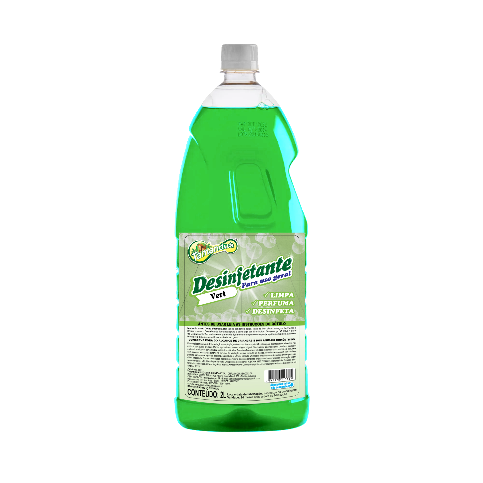 Desinfetante Tamanduá Vert 2L